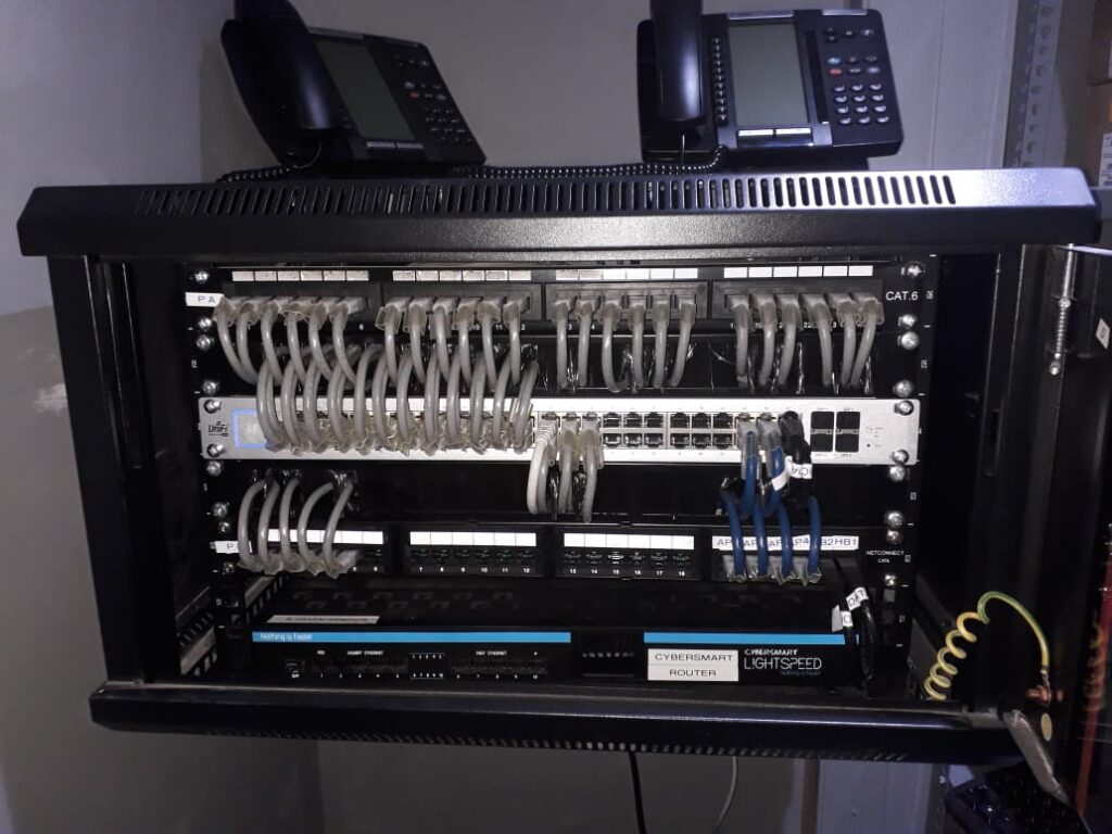 Professional commercial network cabling installation in South Africa